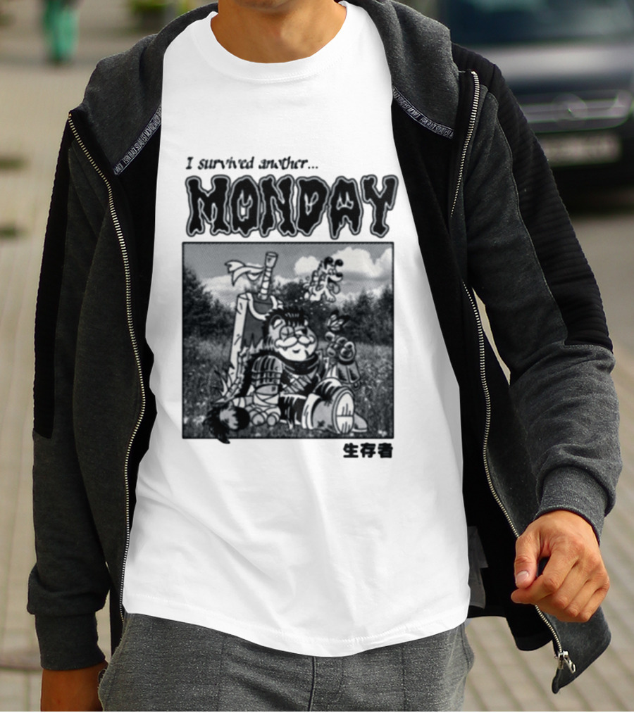 I Survived Another Monday Manga Survivor Berserk T-Shirt