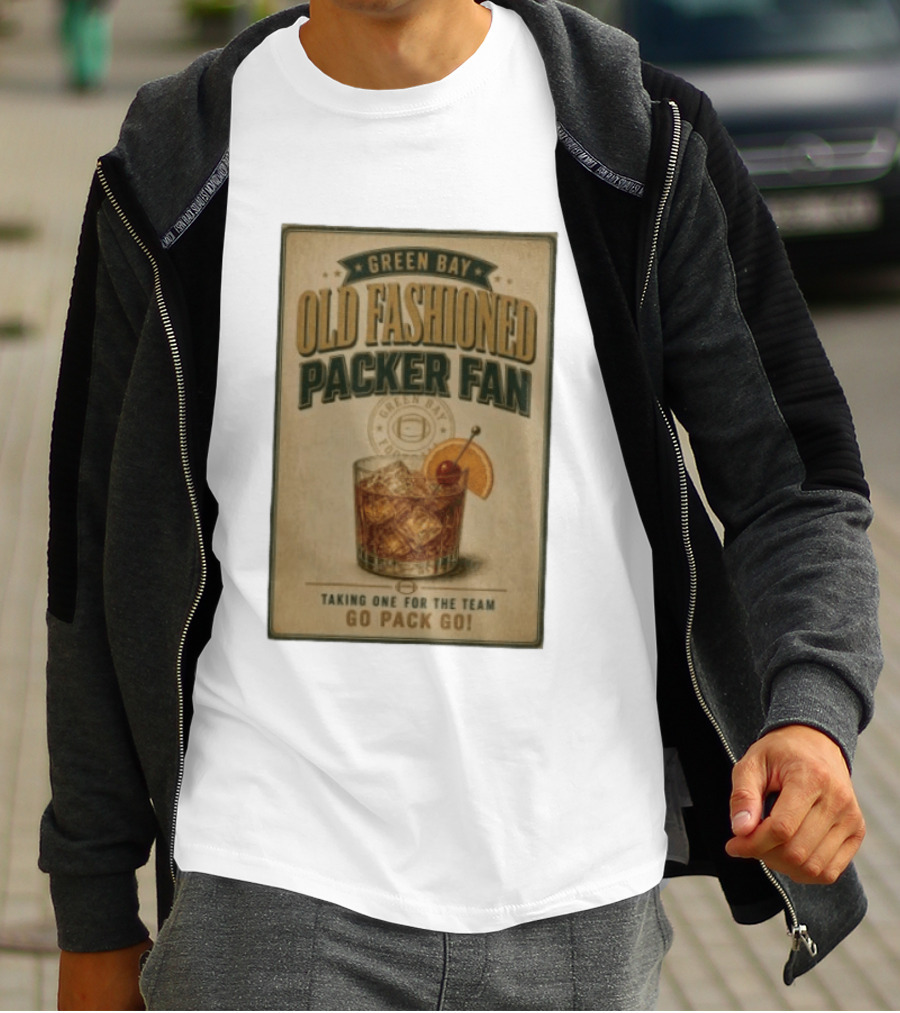 Green Bay Old Fashioned Packer Fan Taking One For The Team Go Pack Go T-Shirt