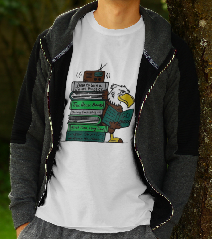 Philadelphia Eagles Go Birds How To Win A Joint Practice Tree House Books Training Camp Stats First Time Long Time Eliot Short T-Shirt