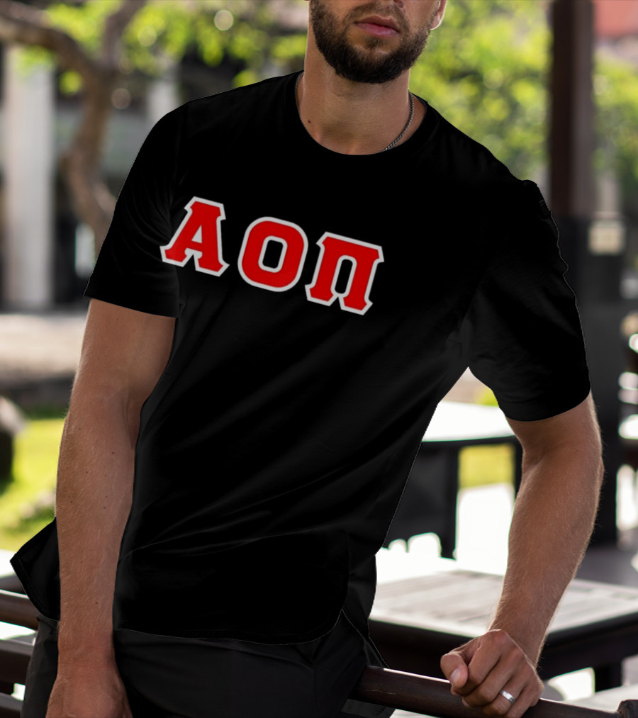 Alpha Omicron Pi AOΠ Greek Sorority Letters T-Shirt