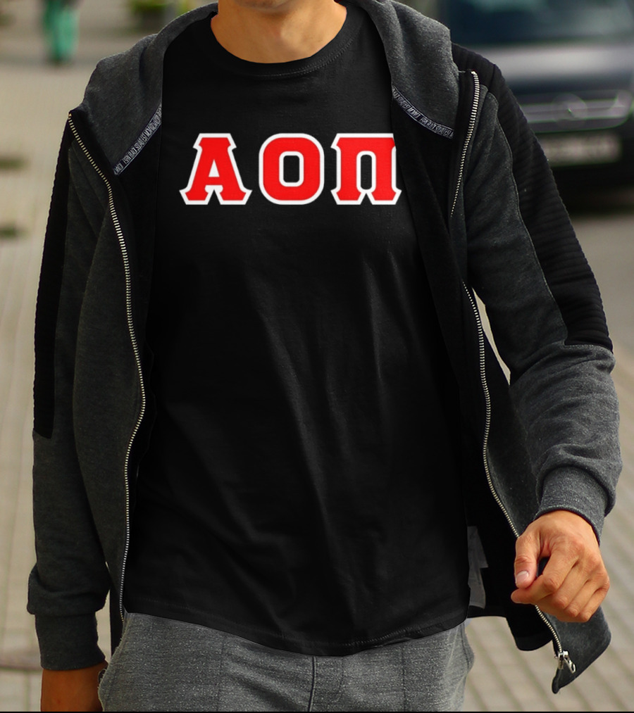 Alpha Omicron Pi AOΠ Greek Sorority Letters T-Shirt