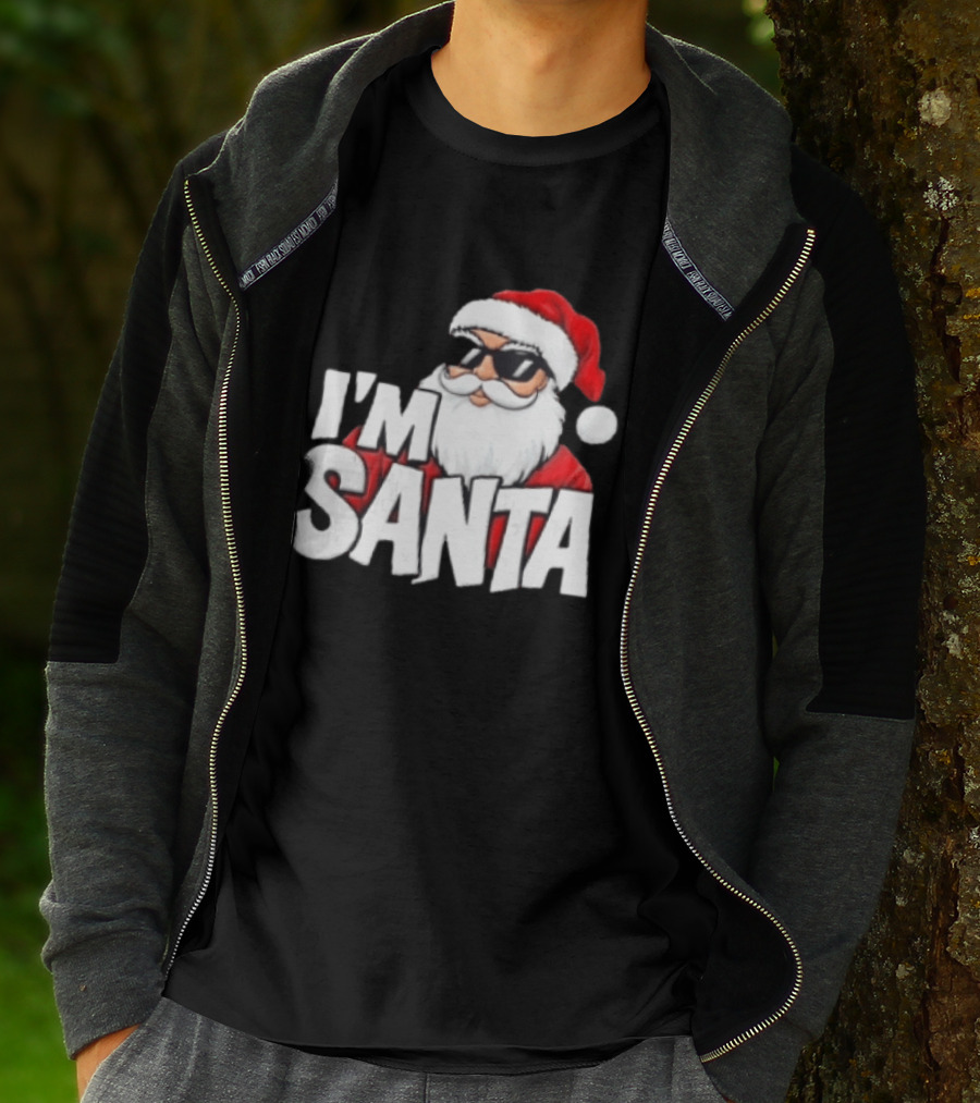 I'm Santa Sunglasses Cool Christmas Holiday T-Shirt