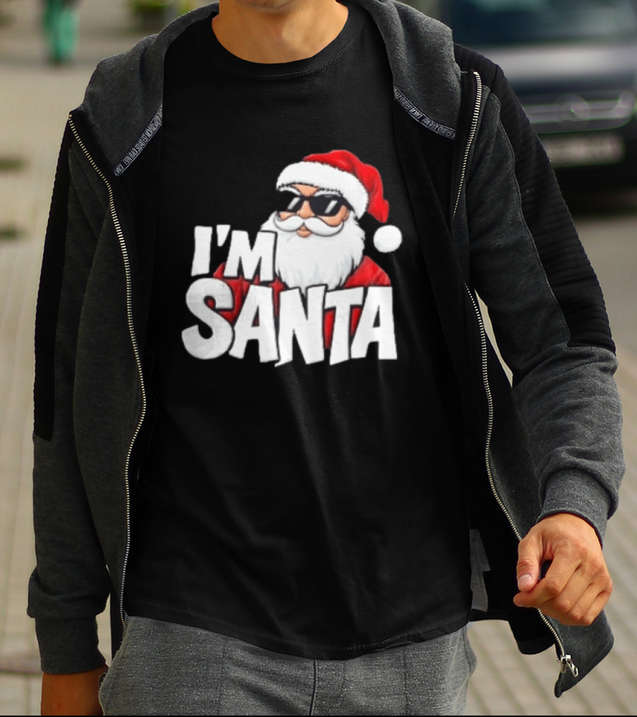 I'm Santa Sunglasses Cool Christmas Holiday T-Shirt