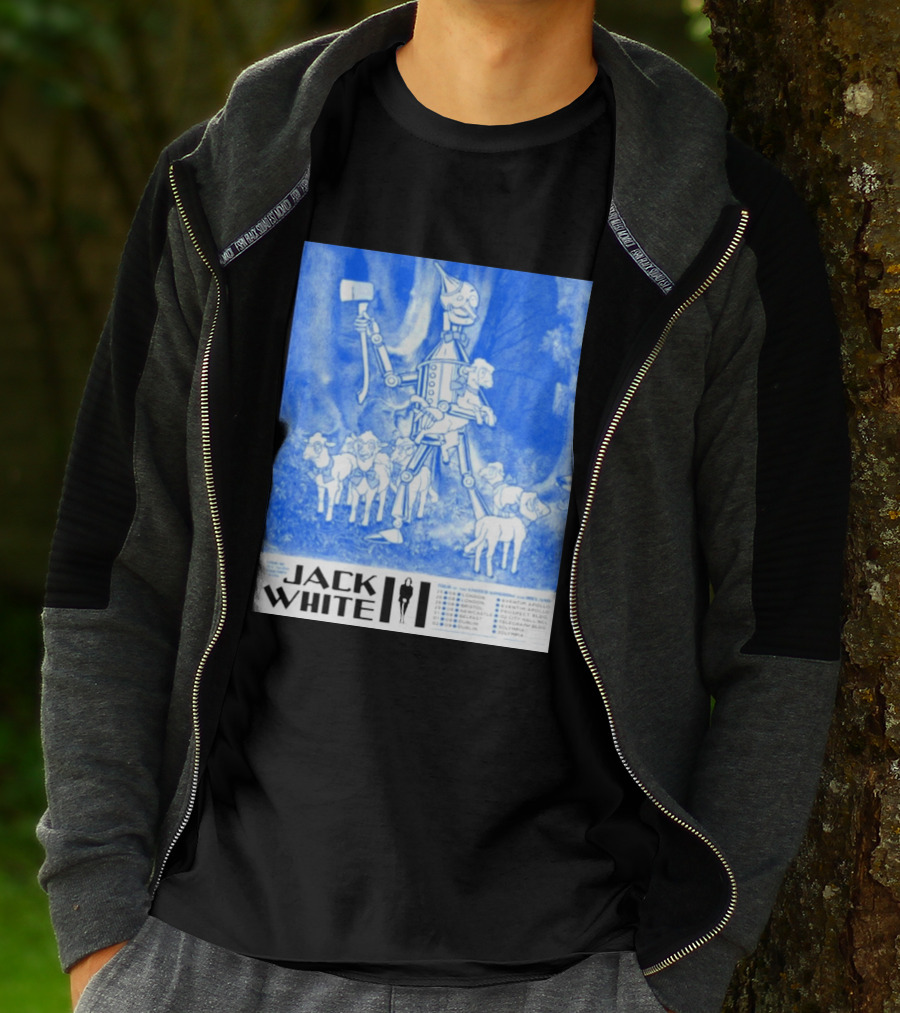 Jack White United Kingdom And Ireland 2026 Tour Tin Man With Sheep T-Shirt