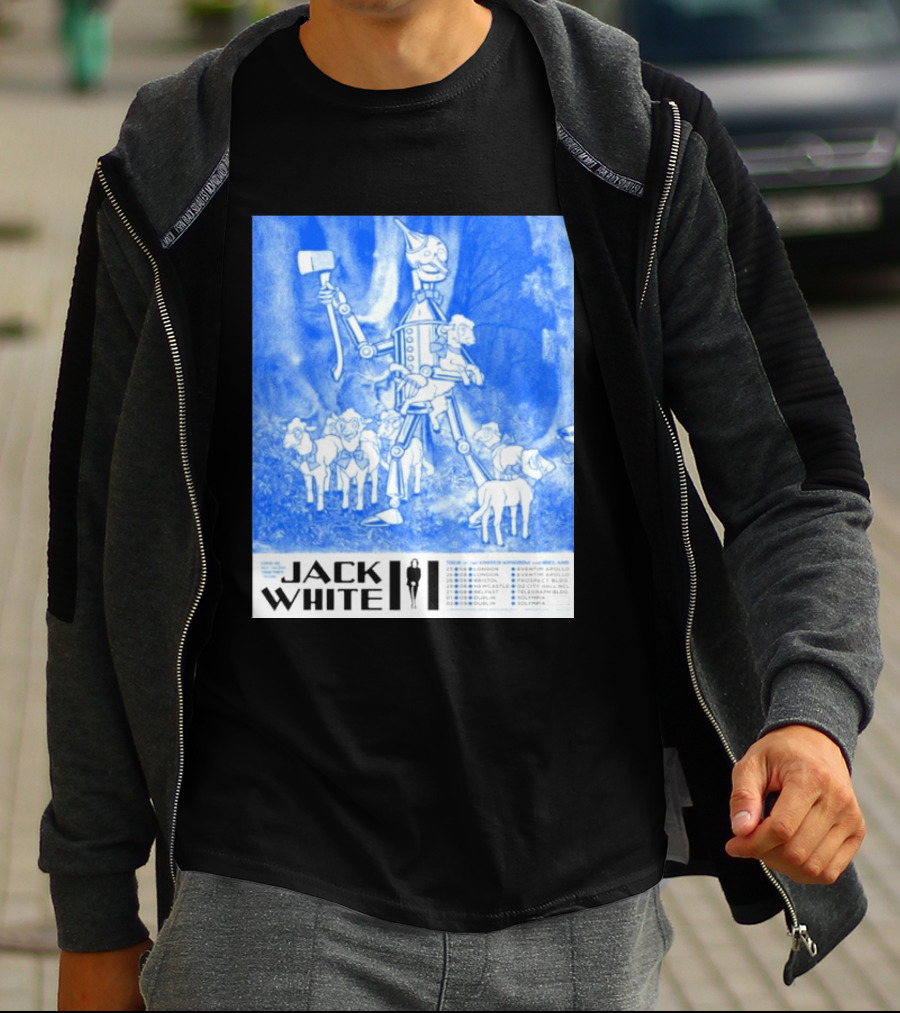 Jack White United Kingdom And Ireland 2026 Tour Tin Man With Sheep T-Shirt