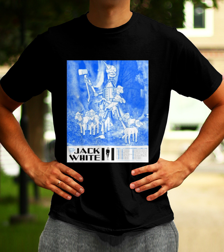 Jack White United Kingdom And Ireland 2026 Tour Tin Man With Sheep T-Shirt