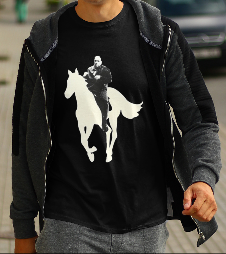 James Gandolfini The Sopranos Horse Riding T-Shirt