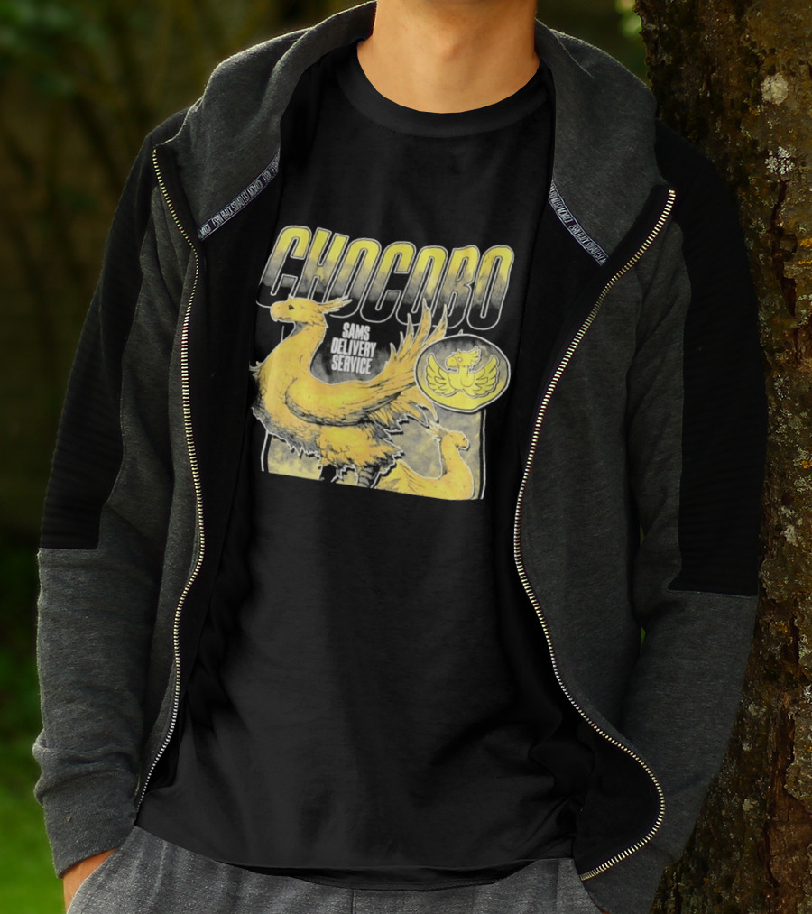 Chocobo Sams Delivery Service Final Fantasy Yellow Bird T-Shirt