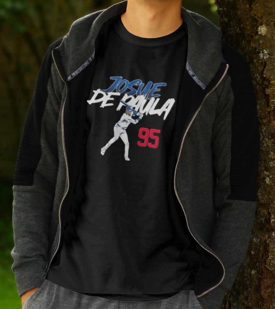 Josue De Paula 95 Dodgers Slugger Baseball Swing T-Shirt