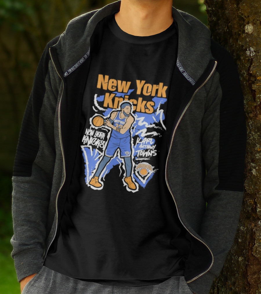 New York Knicks NBA Karl Anthony Towns Basketball T-Shirt
