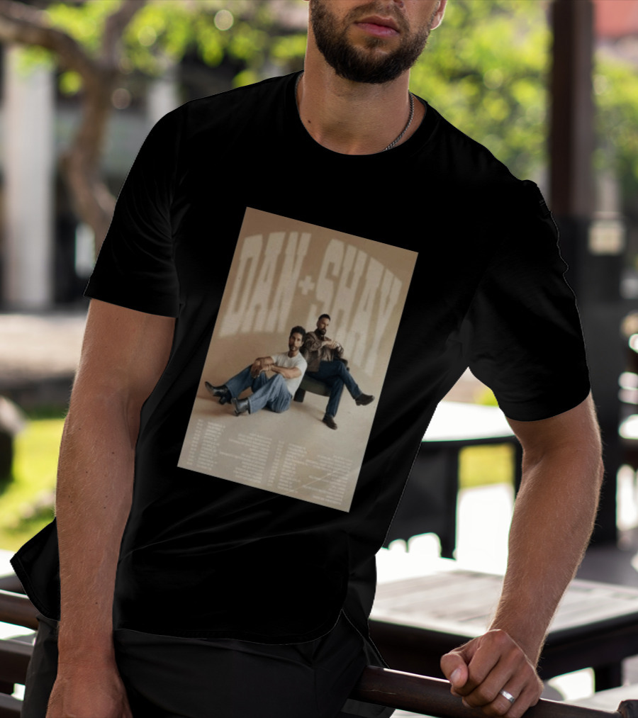 Dan + Shay 2026 Tour Dates Featuring North America Locations T-Shirt