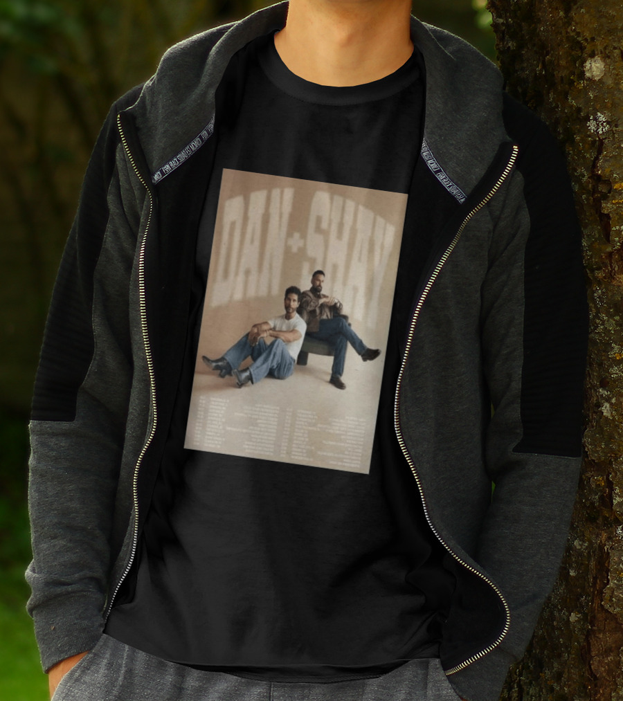 Dan + Shay 2026 Tour Dates Featuring North America Locations T-Shirt