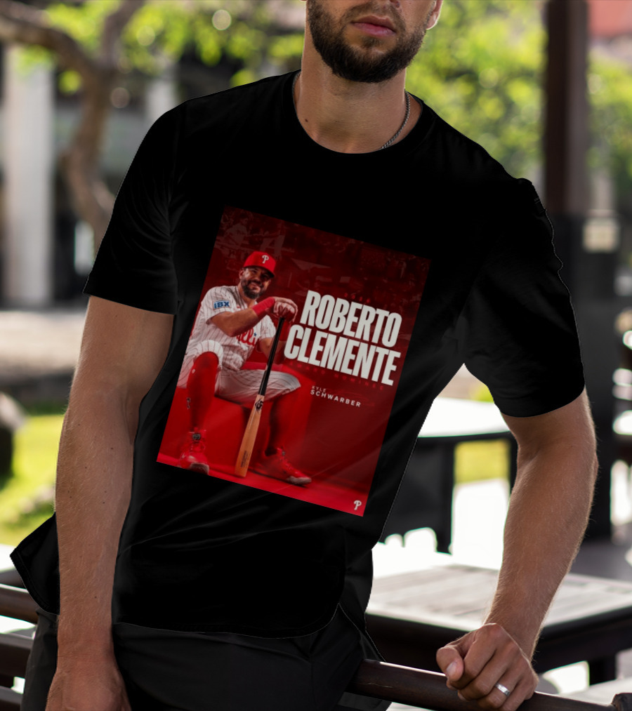 2026 Kyle Schwarber Roberto Clemente Award Nominee Phillies Baseball Recognition T-Shirt