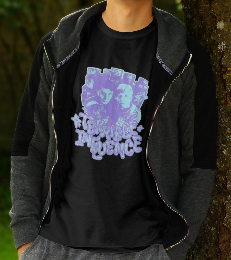 Terrible Influence Gerard Way Frank Iero Graphic Duo Purple T-Shirt
