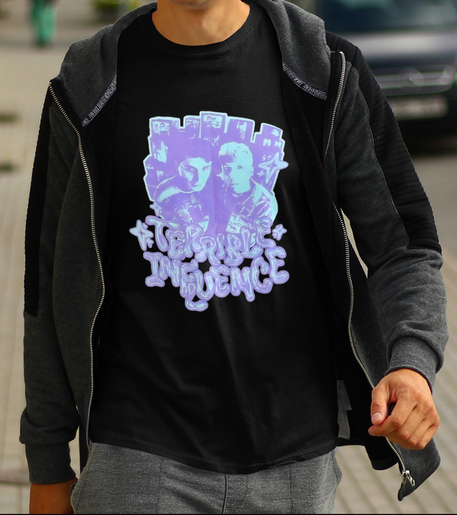 Terrible Influence Gerard Way Frank Iero Graphic Duo Purple T-Shirt