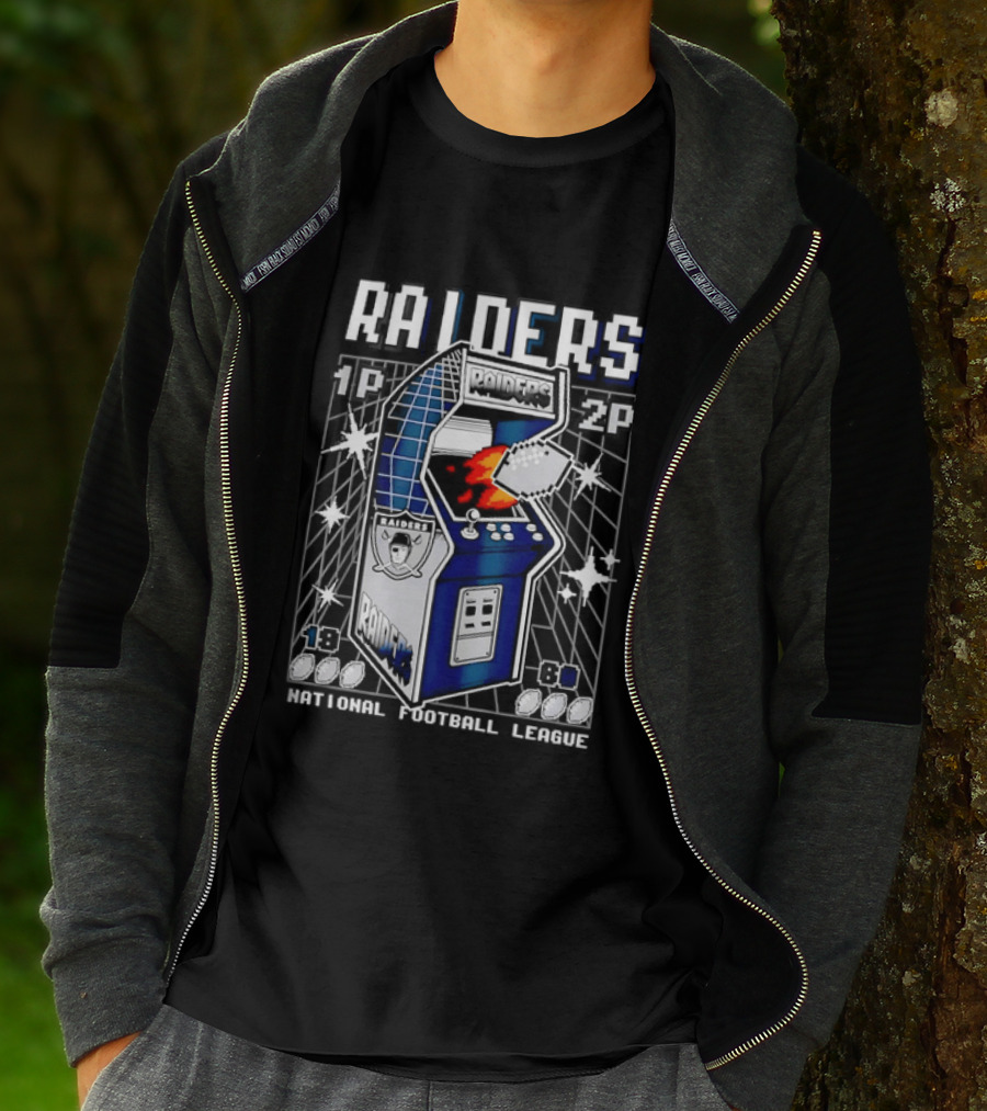 Las Vegas Raiders Arcade Machine NFL T-Shirt
