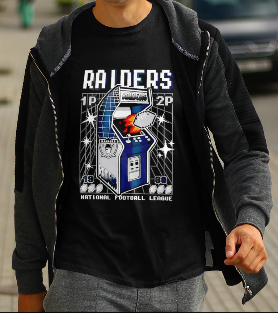 Las Vegas Raiders Arcade Machine NFL T-Shirt