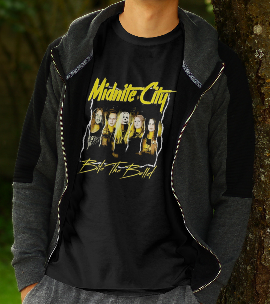 Midnite City Bite The Bullet Band Hard Rock Music T-Shirt