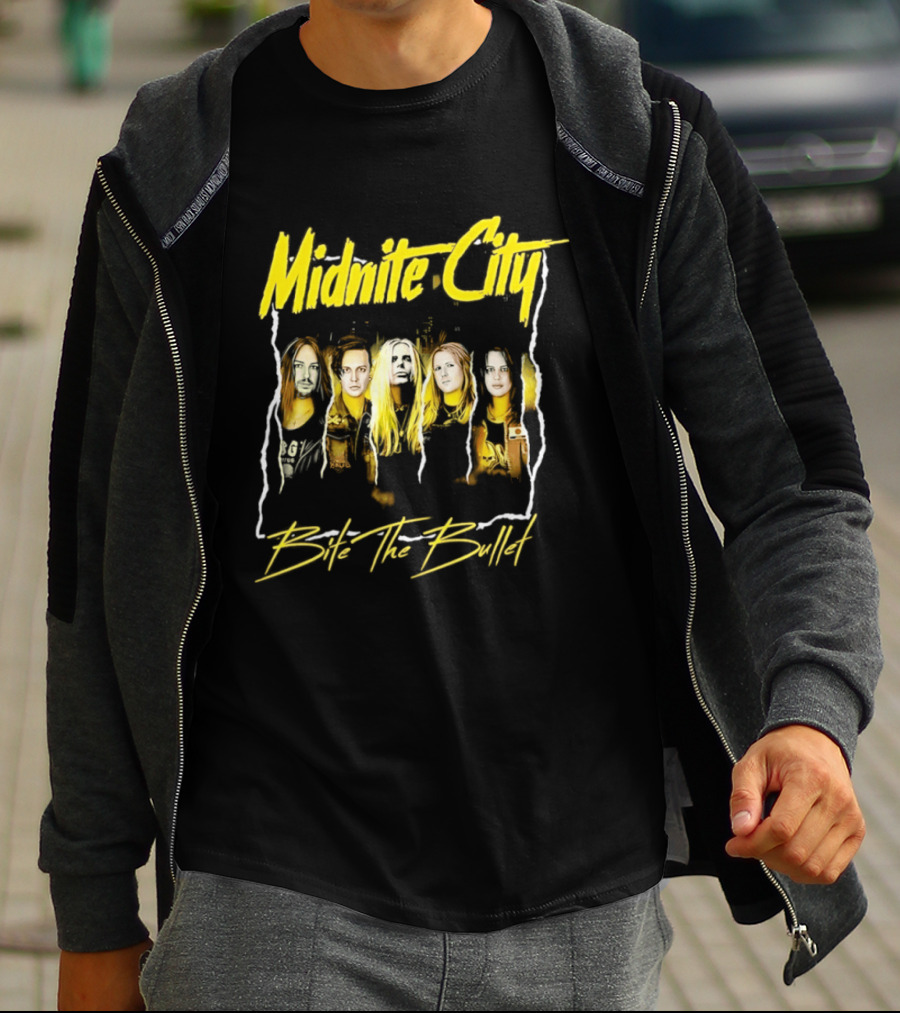 Midnite City Bite The Bullet Band Hard Rock Music T-Shirt