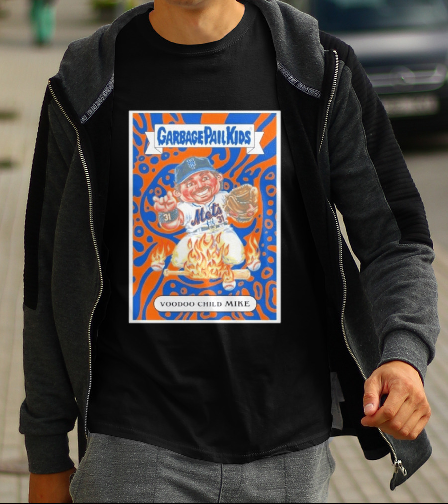 Garbage Pail Kids Mets Voodoo Child Mike Piazza Cards T-Shirt