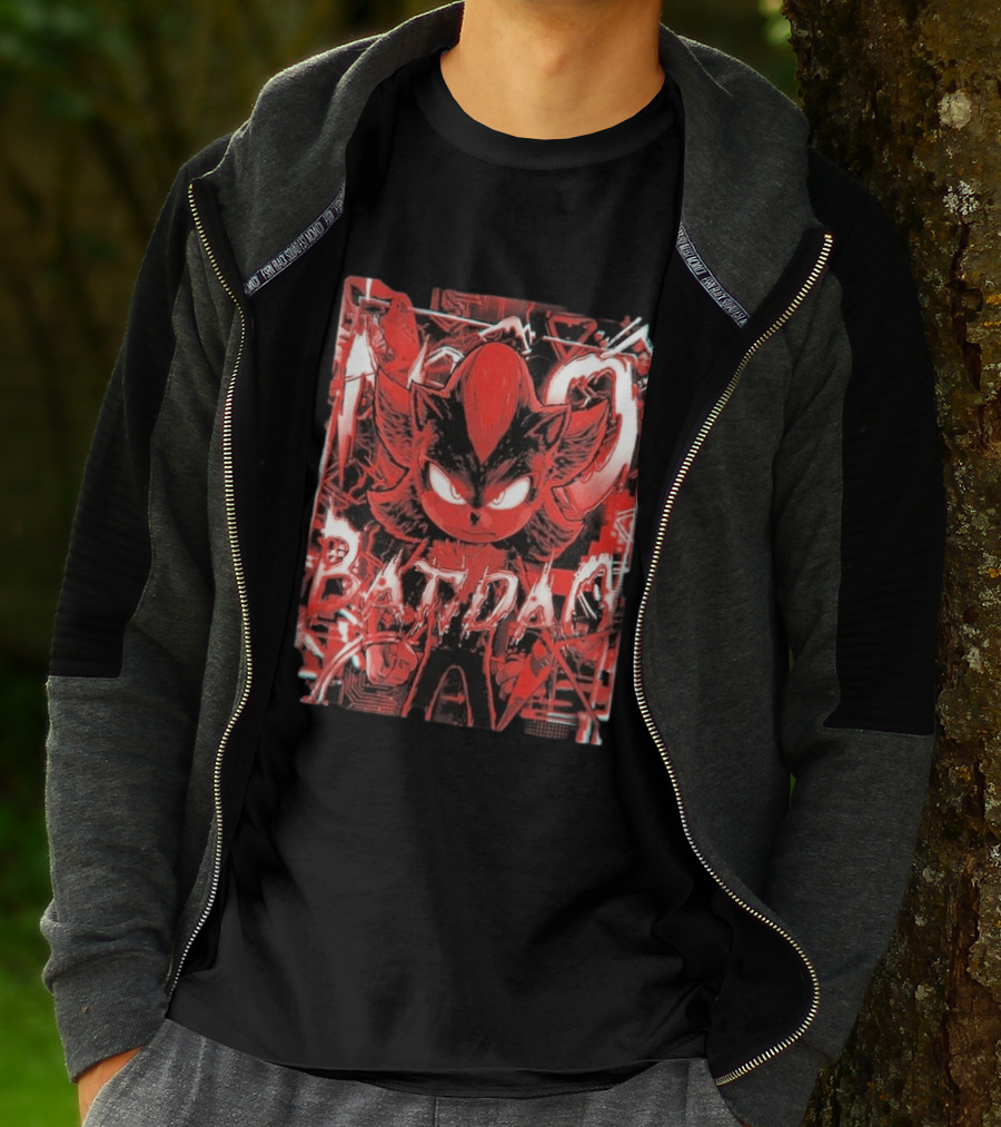 No Batidao Red Black Anime Character Energetic T-Shirt