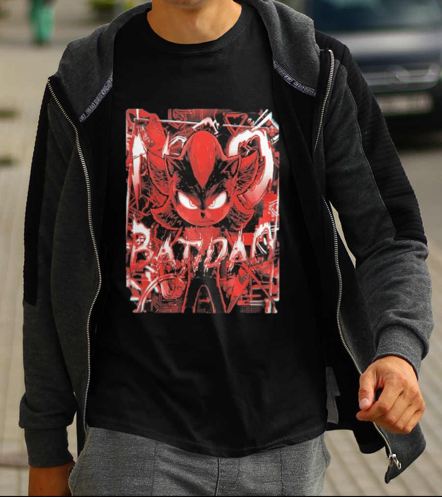 No Batidao Red Black Anime Character Energetic T-Shirt