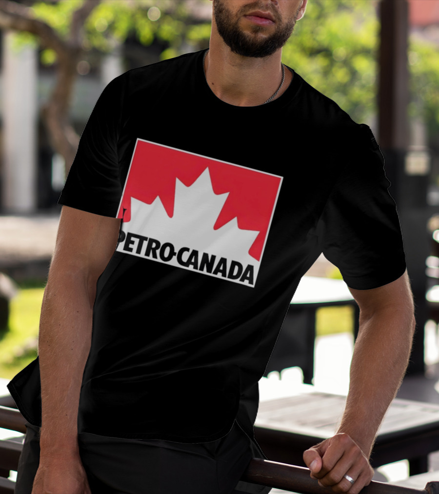 Petro Canada Canadian Gas Station Maple Leaf Branding T-Shirt
