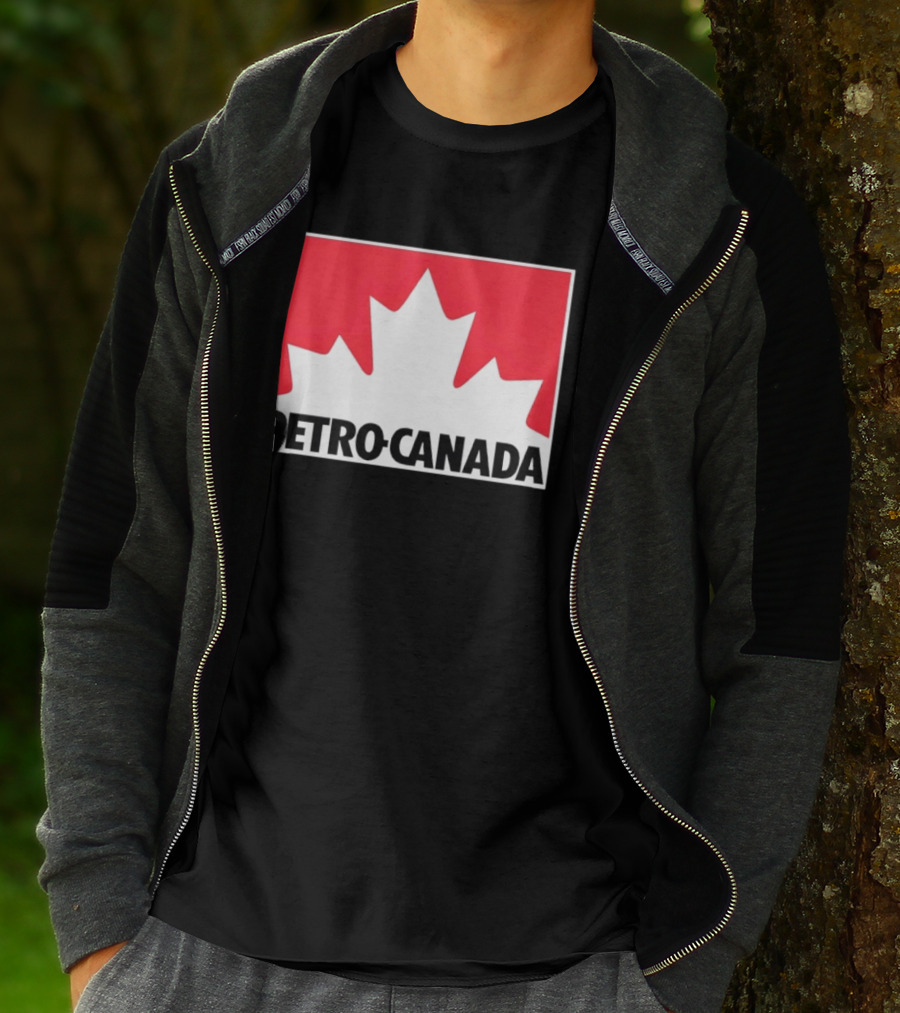 Petro Canada Canadian Gas Station Maple Leaf Branding T-Shirt