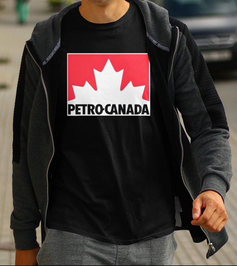 Petro Canada Canadian Gas Station Maple Leaf Branding T-Shirt