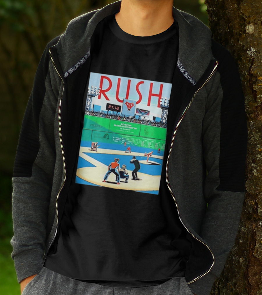 Rush 2112 Fifty Something Tour Boston Massachusetts TD Garden September 5 2024 Stadium Baseball T-Shirt