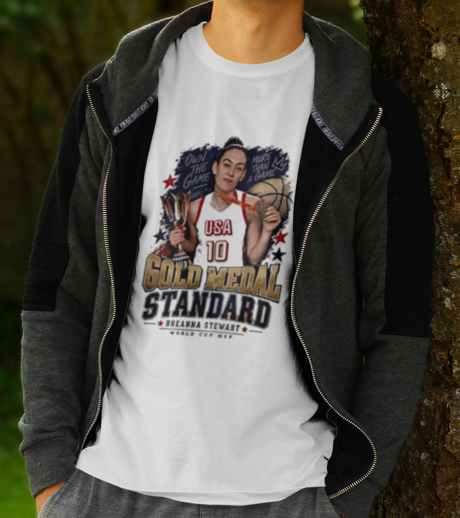 USA 10 Gold Medal Standard Breanna Stewart Basketball T-Shirt
