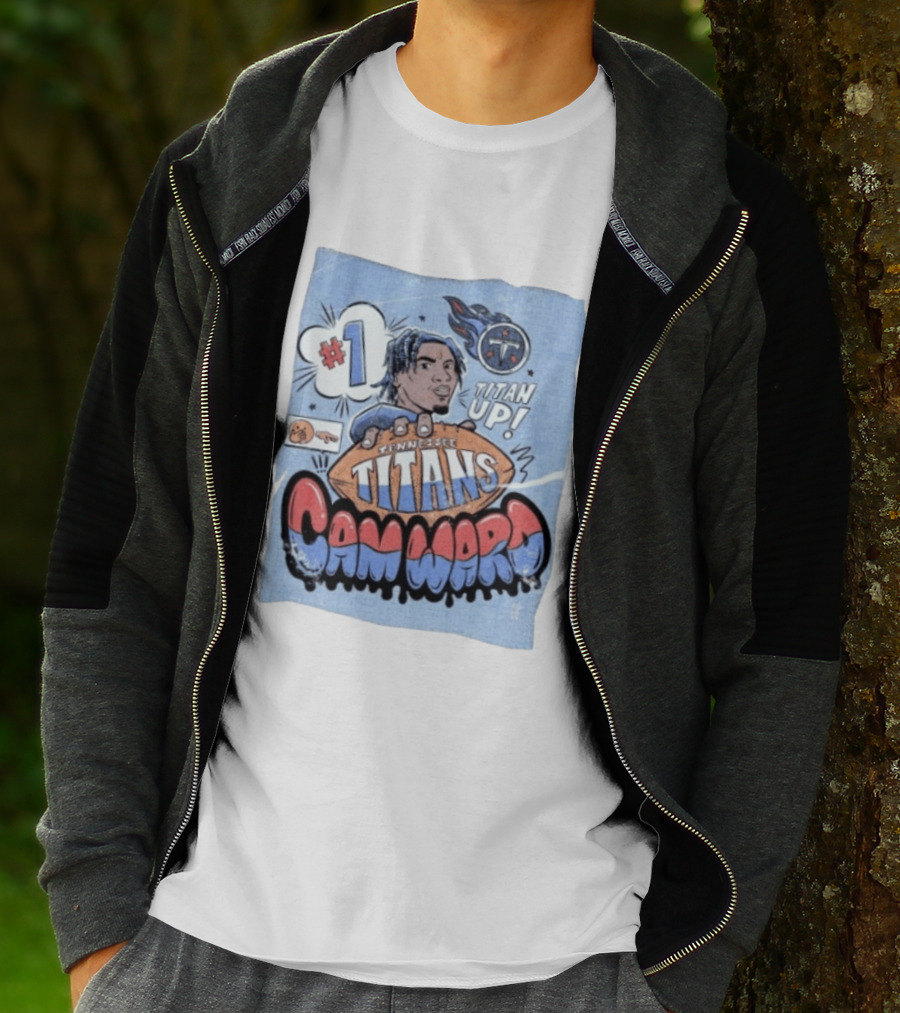 #1 Tennessee Titans Titan Up Cam Ward Comic T-Shirt