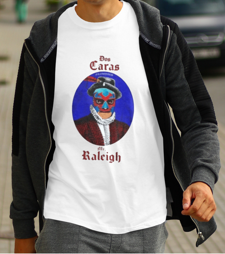 Dos Caras Mr Raleigh Graveyard Lucha Libre Mask T-Shirt