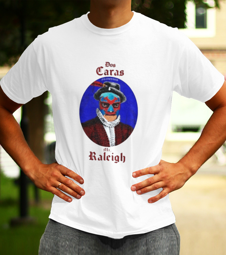 Dos Caras Mr Raleigh Graveyard Lucha Libre Mask T-Shirt