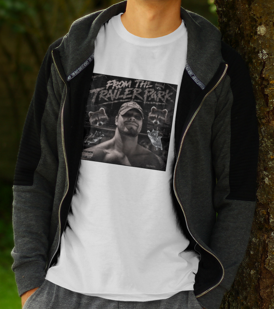 From The Trailer Park Slaybazza Parental Advisory Explicit Content Rugged T-Shirt