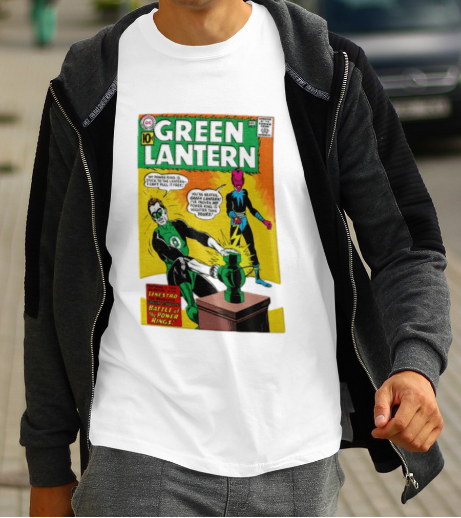 Green Lantern Sinestro Battle Of The Power Rings Comic Cover DC Comics T-Shirt