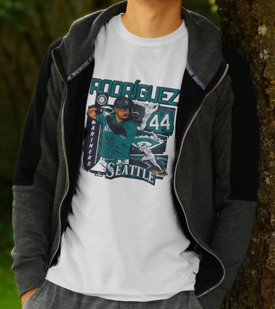 Rodríguez 44 Seattle Mariners Baseball Player T-Shirt