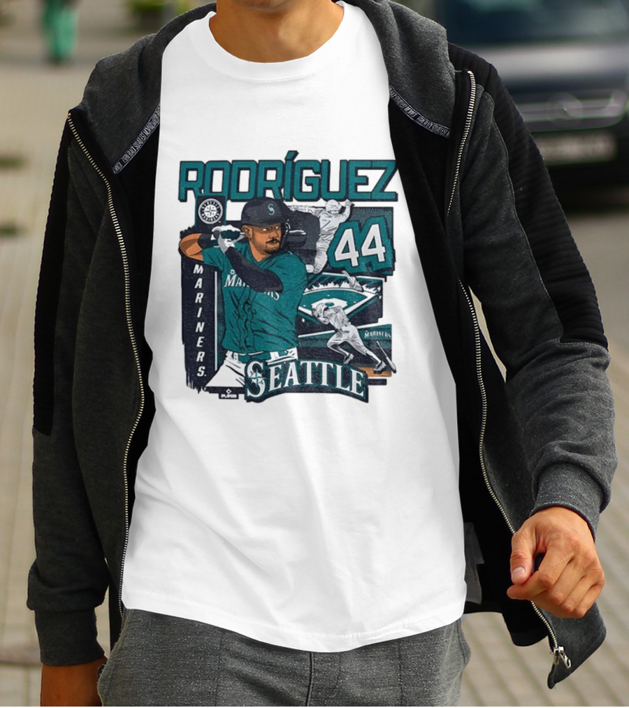 Rodríguez 44 Seattle Mariners Baseball Player T-Shirt