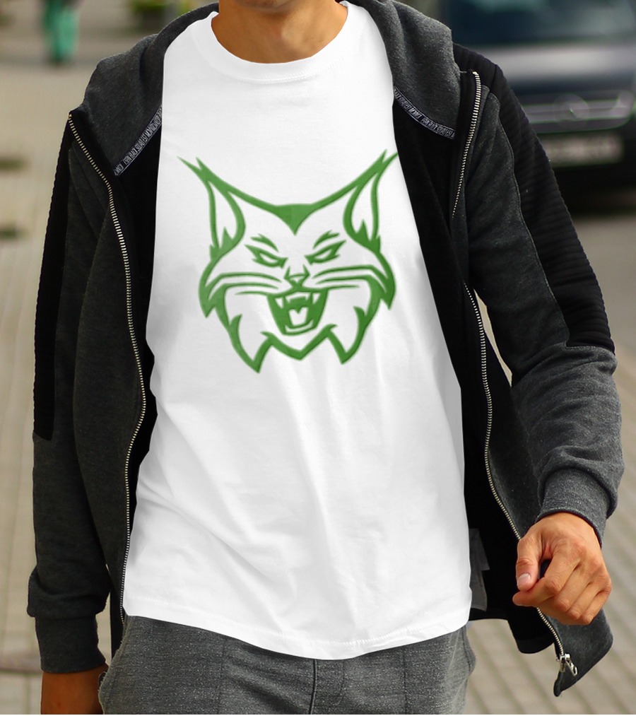 Kentucky Wildcats NCAA Green Snarling Cat Head T-Shirt
