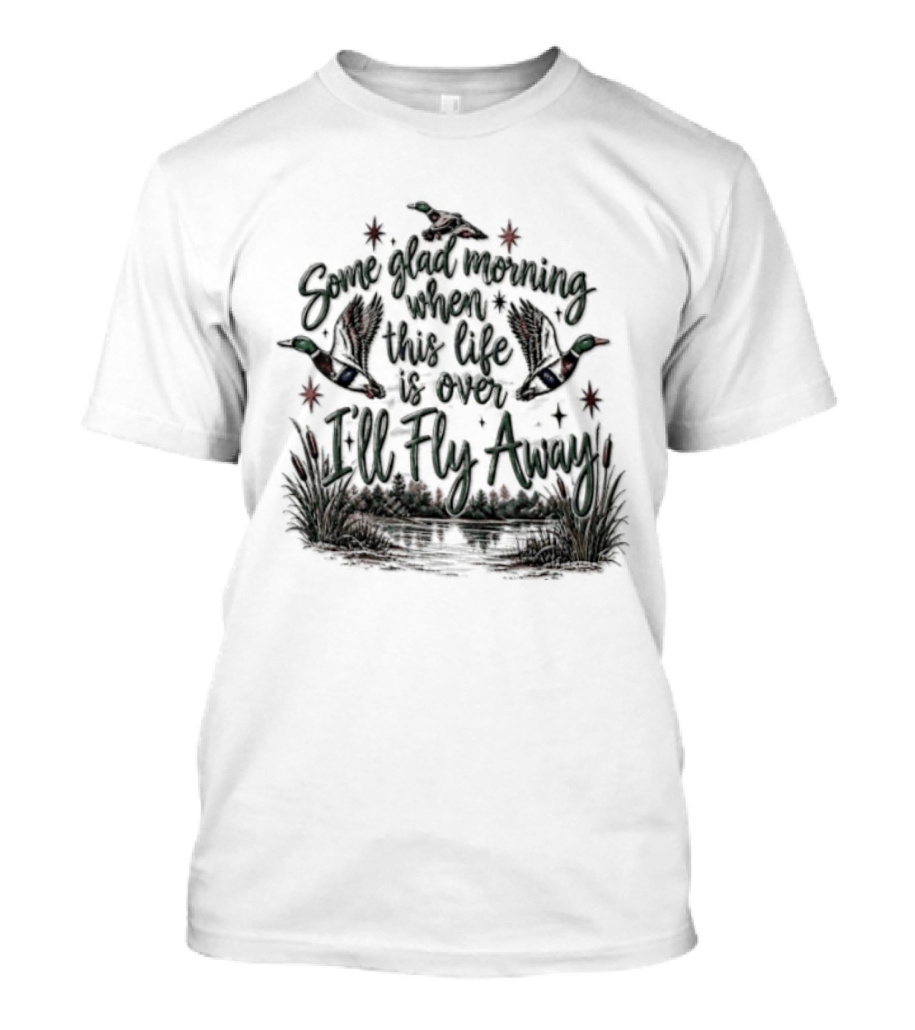 Mallard Duck Some Glad Morning When This Life Is Over I'll Fly Away T-Shirt
