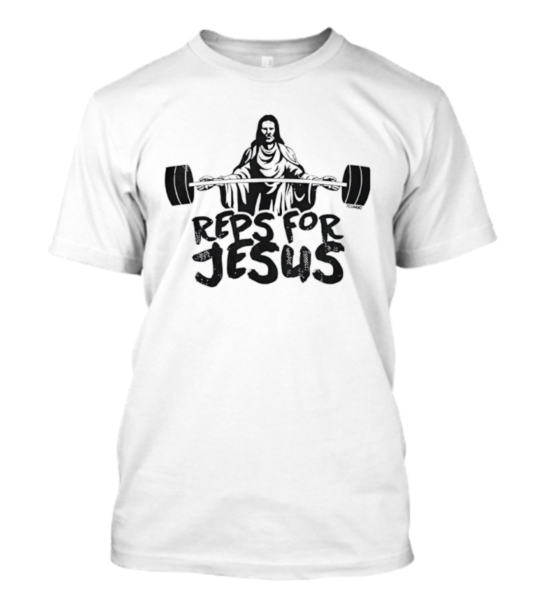 Reps For Jesus Weightlifting Gym Fitness Motivational Workout T-Shirt