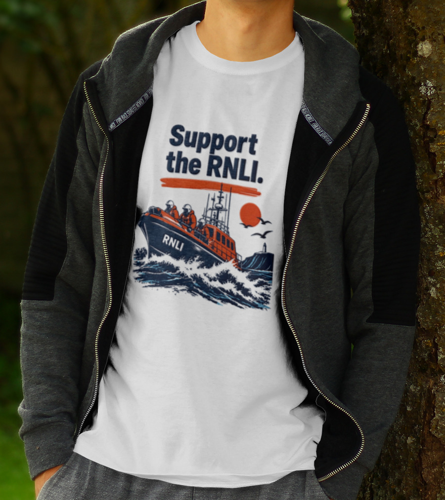 Support The RNLI Lifeboat Crew Royal National Lifeboat Institution T-Shirt