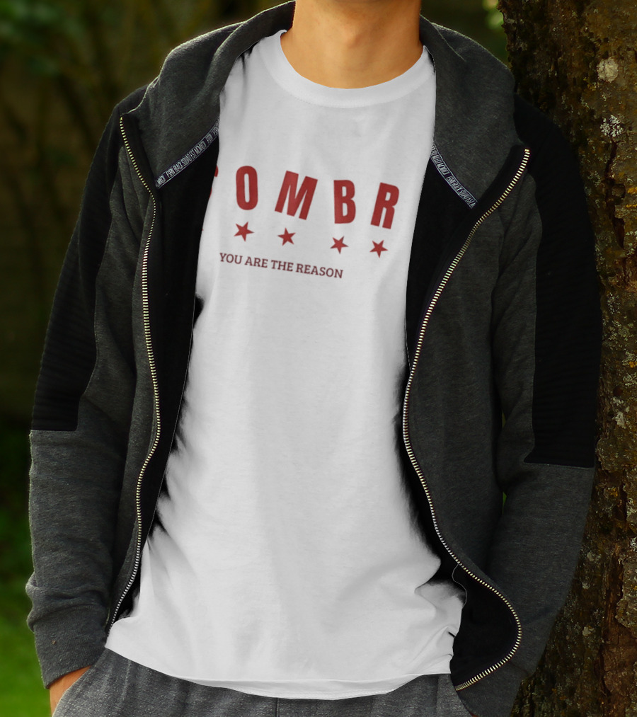 SOMBR Red Stars You Are The Reason Minimalist T-Shirt