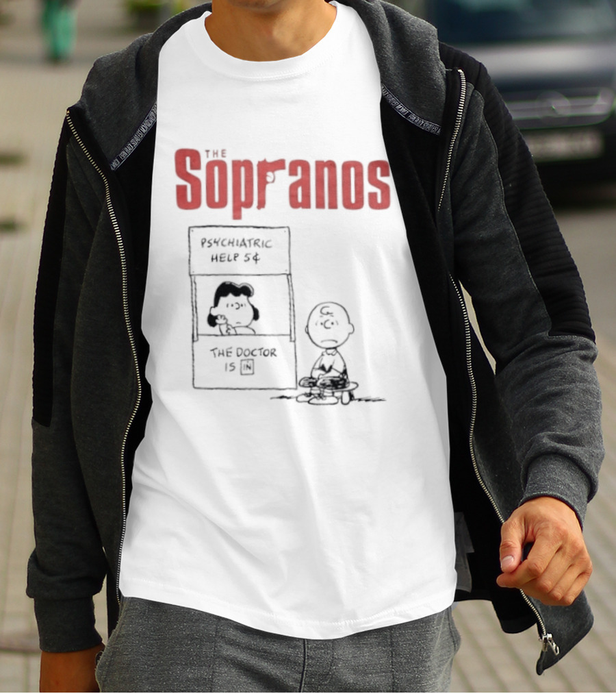 The Sopranos Psychiatric Help 5 Cents Peanuts Mashup The Doctor Is T-Shirt