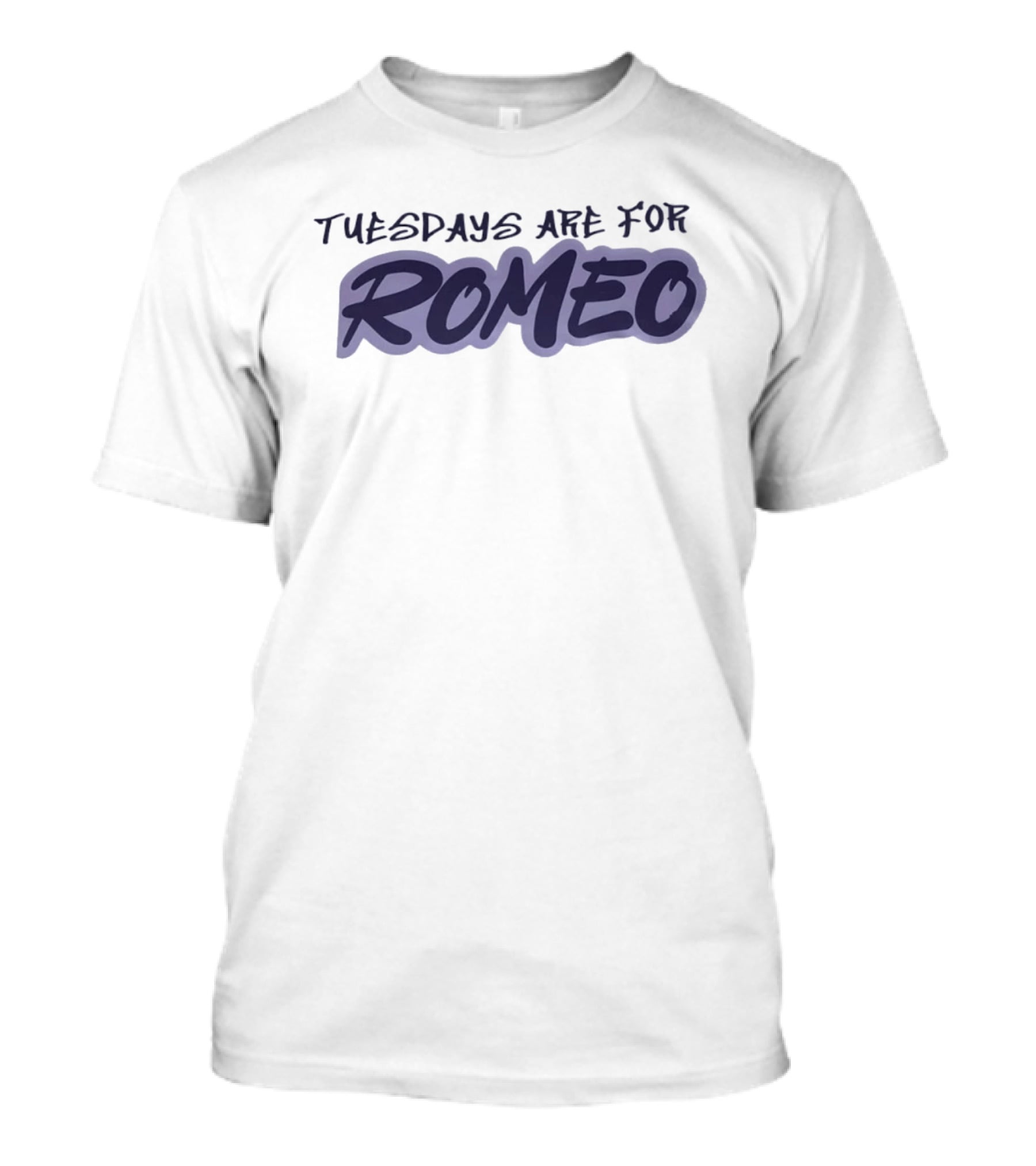 Tuesdays Are For Romeo Personalized Name T-Shirt
