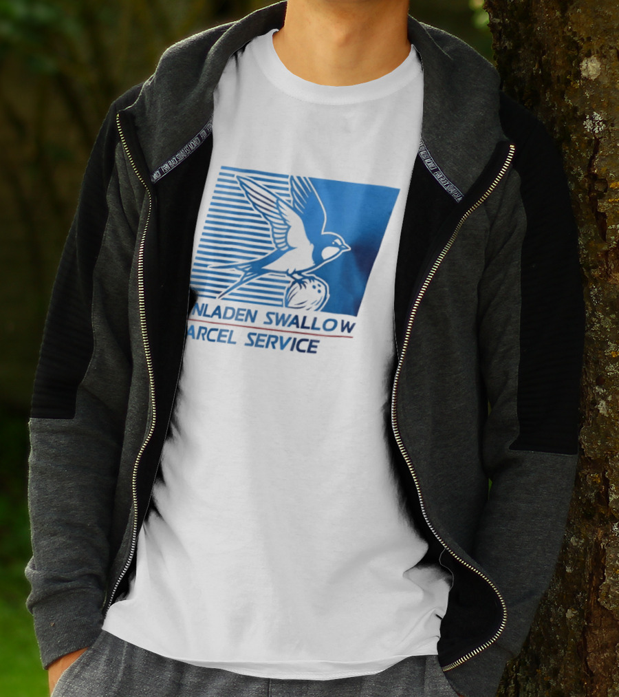 Unladen Swallow Parcel Service Monty Python T-Shirt