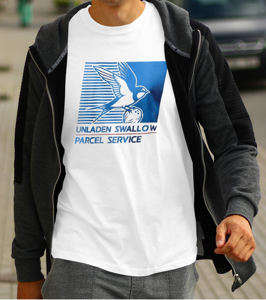 Unladen Swallow Parcel Service Monty Python T-Shirt