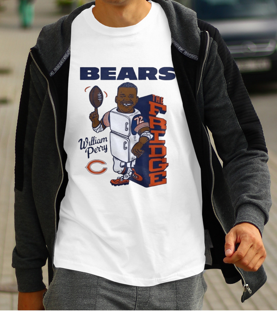 Chicago Bears William Perry The Fridge 72 Football T-Shirt