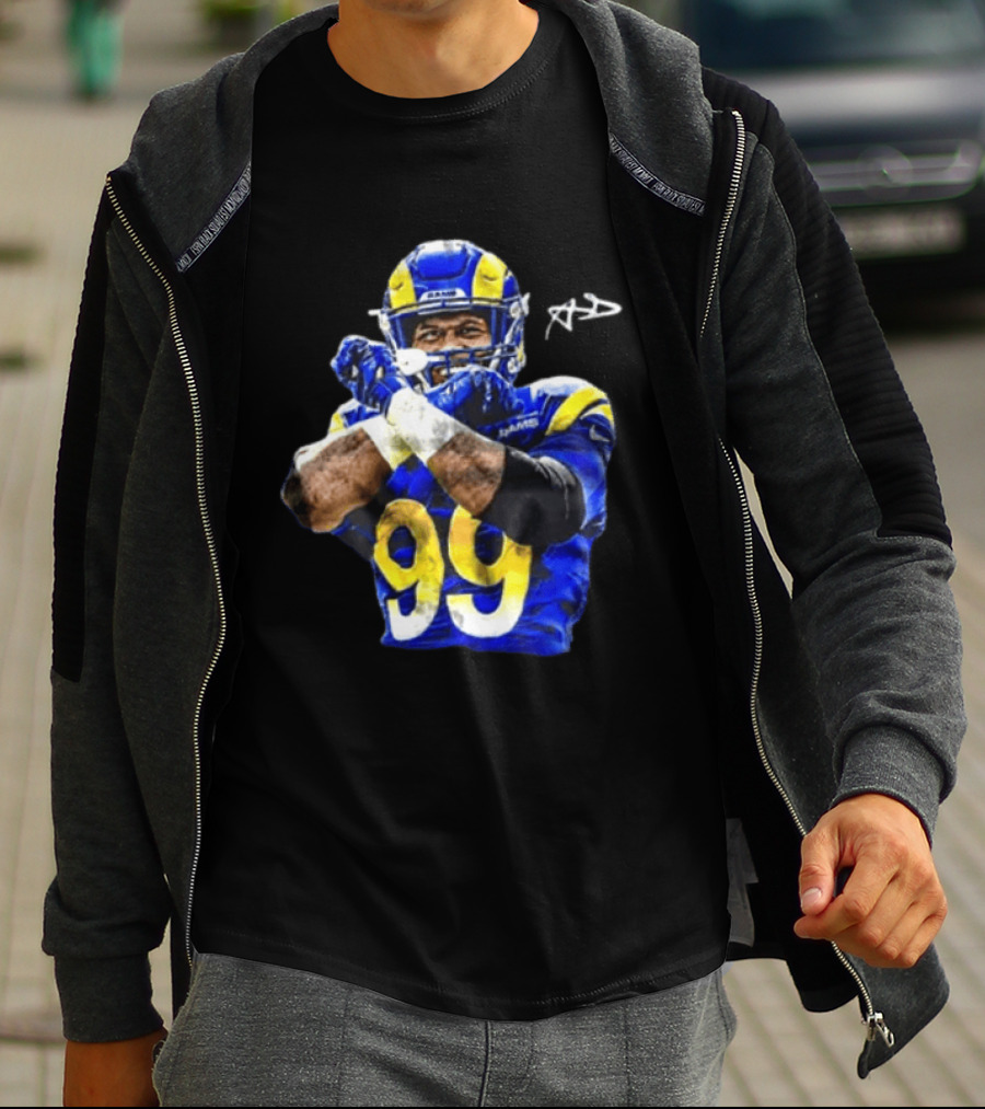 Aaron Donald Los Angeles Rams 99 The Return Signature NFL Football Star T-Shirt