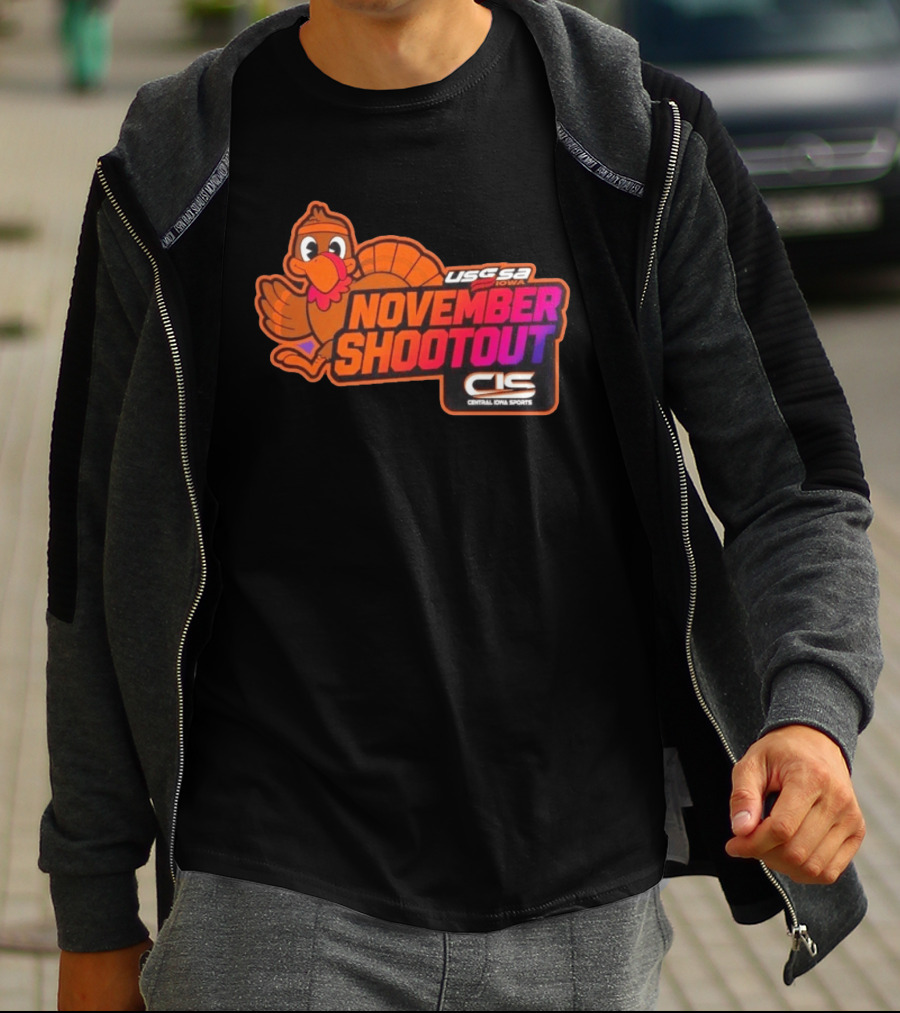 USSSA Iowa November Shootout CIS Central Iowa Sports Turkey 2026 T-Shirt